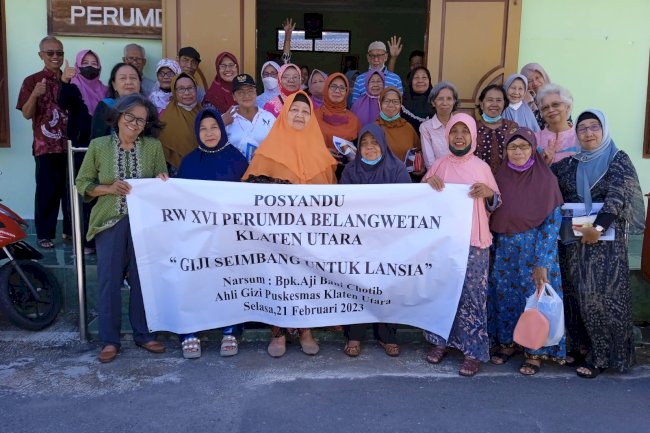 Kegiatan Posyandu Lansia di Perumda Desa Belangwetan