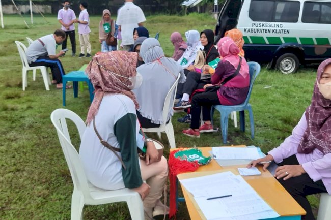 Kegiatan Pengukuran Kebugaran Calon Jamaah Haji Puskesmas Klaten Utara