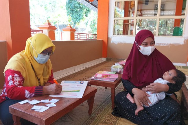 Kegiatan Posyandu Balita Desa Jonggrangan