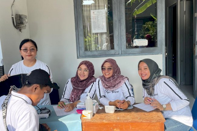 Tim P3K Bertugas pada Jalan Sehat Kelurahan Gergunun