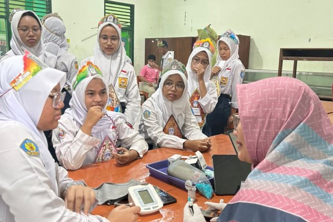 Kegiatan CKG di SMA N 3 Klaten