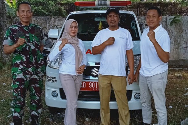 Tim P3K Bersama Koramil di Lapangan Jokopuring