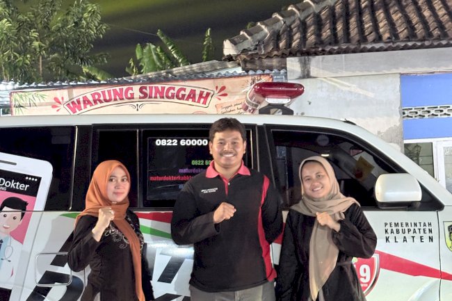 Tim P3K Puskesmas Klaten Utara Siaga dalam Istighosah Kebangsaan
