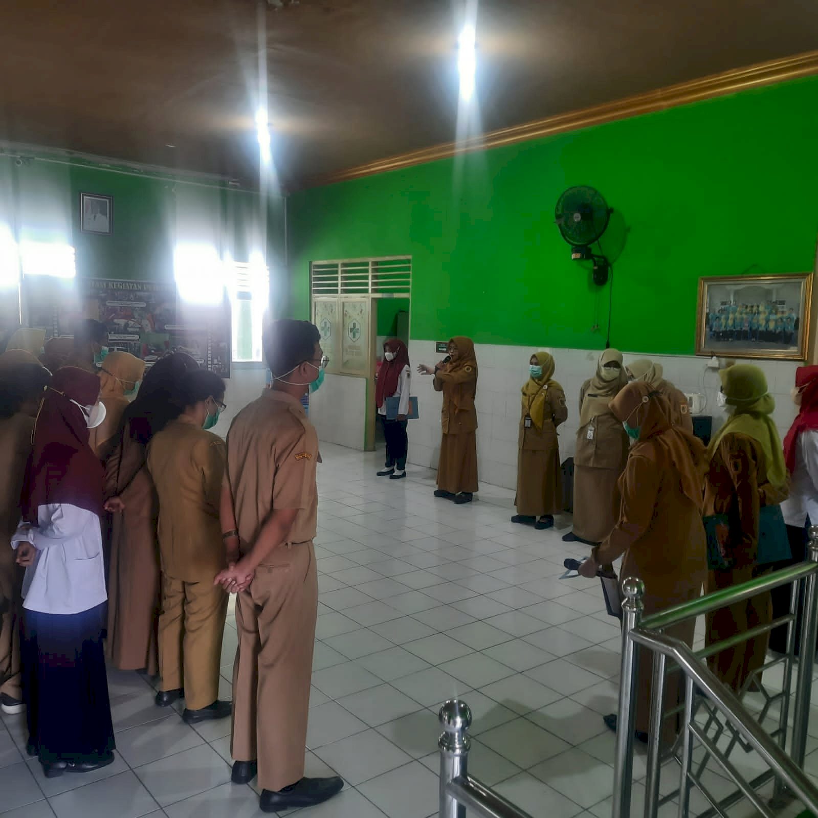 Kegiatan Apel Pagi Seluruh Karyawan Puskesmas Klaten Utara