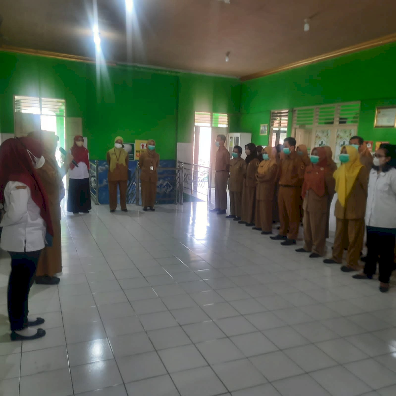 Kegiatan Apel Pagi Seluruh Karyawan Puskesmas Klaten Utara