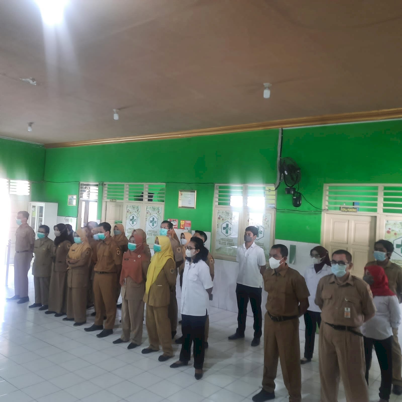 Kegiatan Apel Pagi Seluruh Karyawan Puskesmas Klaten Utara