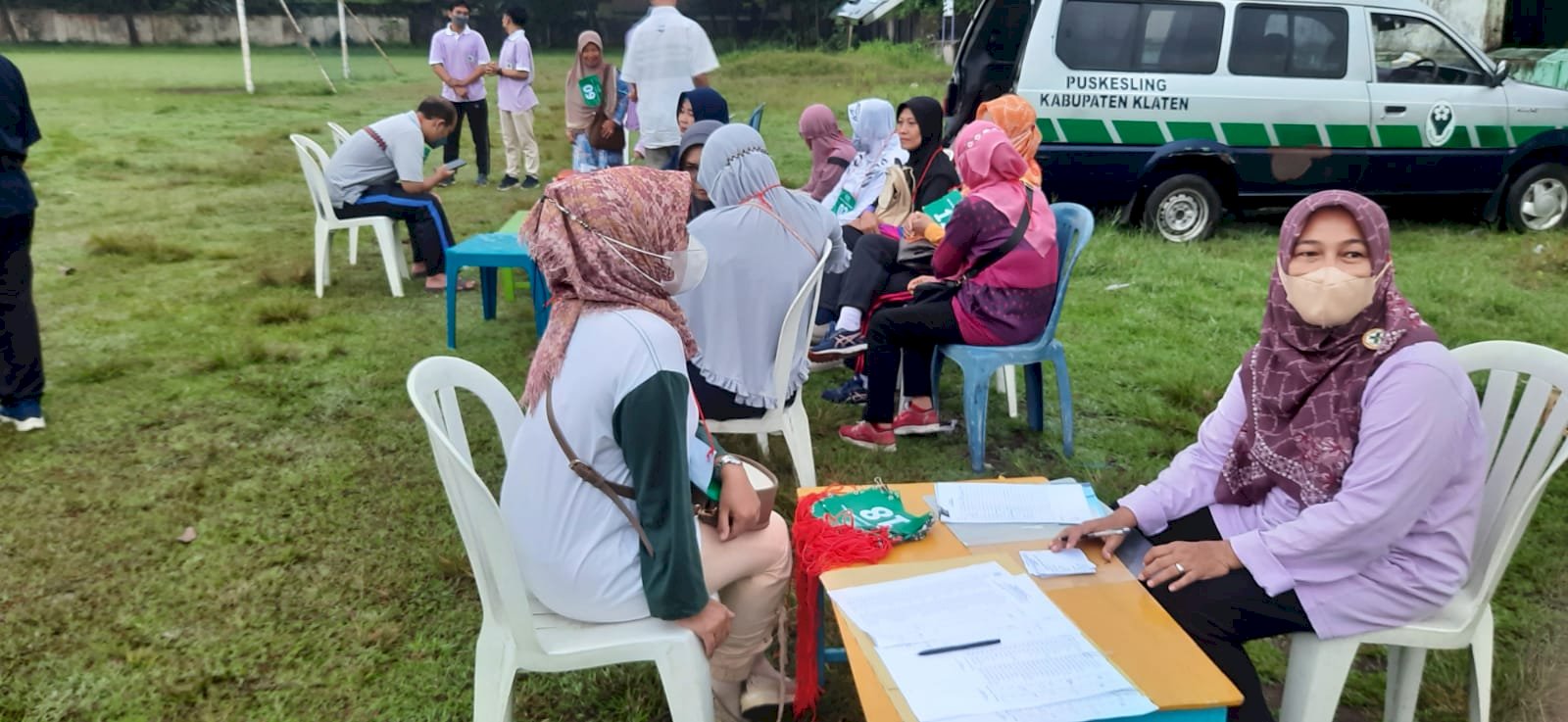 Kegiatan Pengukuran Kebugaran Calon Jamaah Haji Puskesmas Klaten Utara