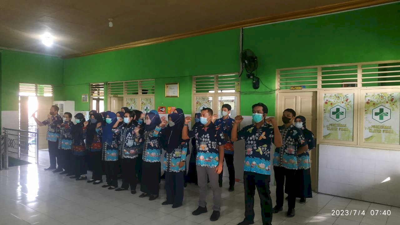 Apel Pagi Rutin Karyawan Puskesmas Klaten Utara