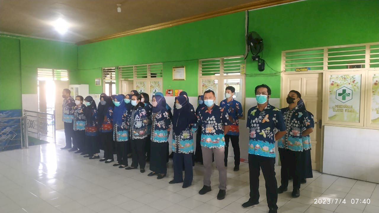 Apel Pagi Rutin Karyawan Puskesmas Klaten Utara