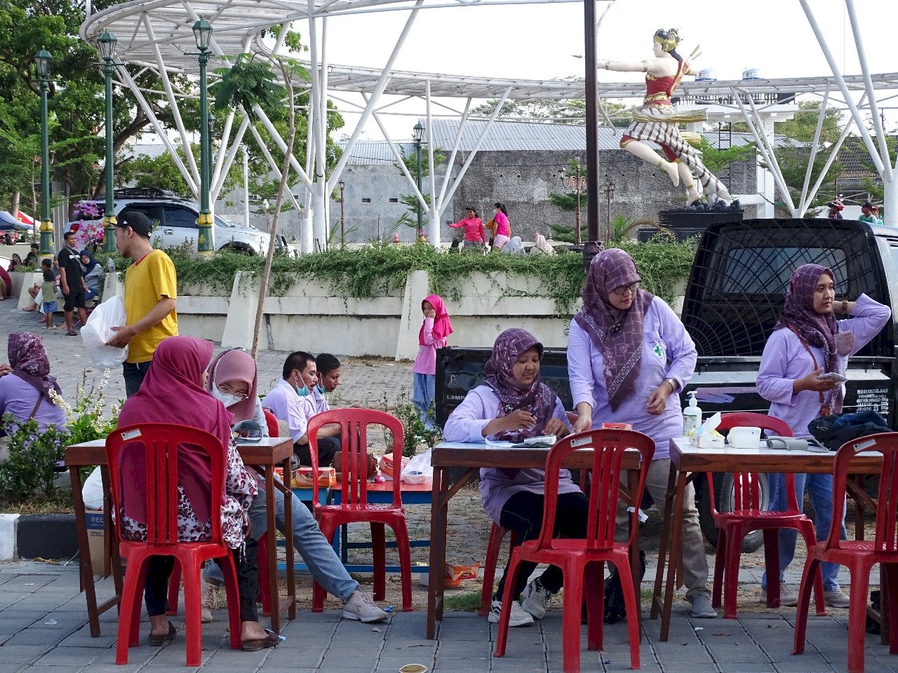 Puskesmas Klaten Utara Hadir Dalam Car Free Day Klaten