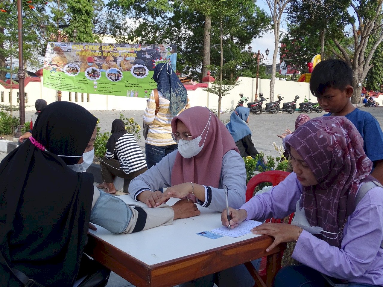 Puskesmas Klaten Utara Hadir Dalam Car Free Day Klaten