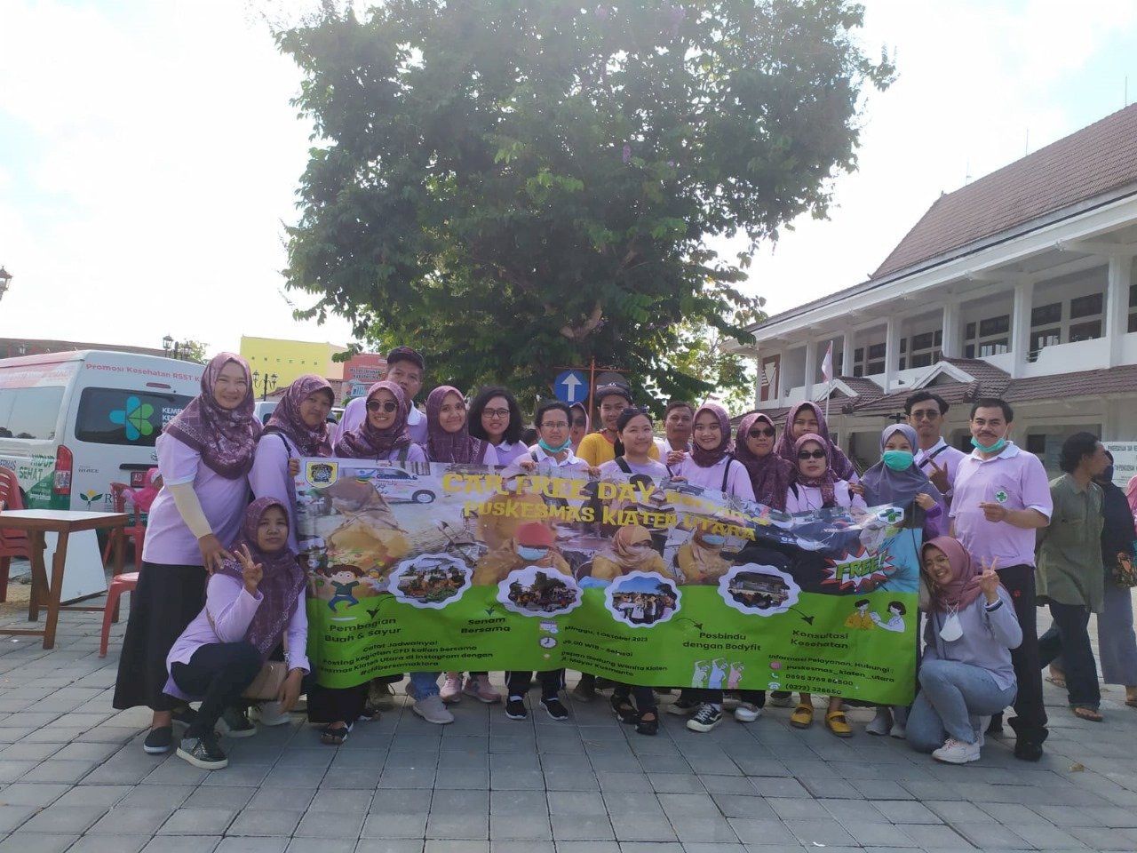 Puskesmas Klaten Utara Hadir Dalam Car Free Day Klaten