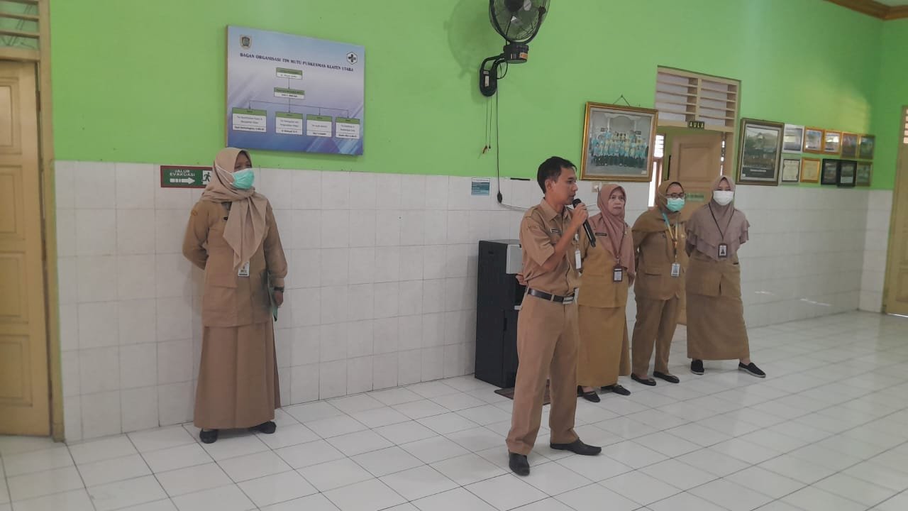 Apel Pagi Rutin Karyawan Puskesmas Klaten Utara