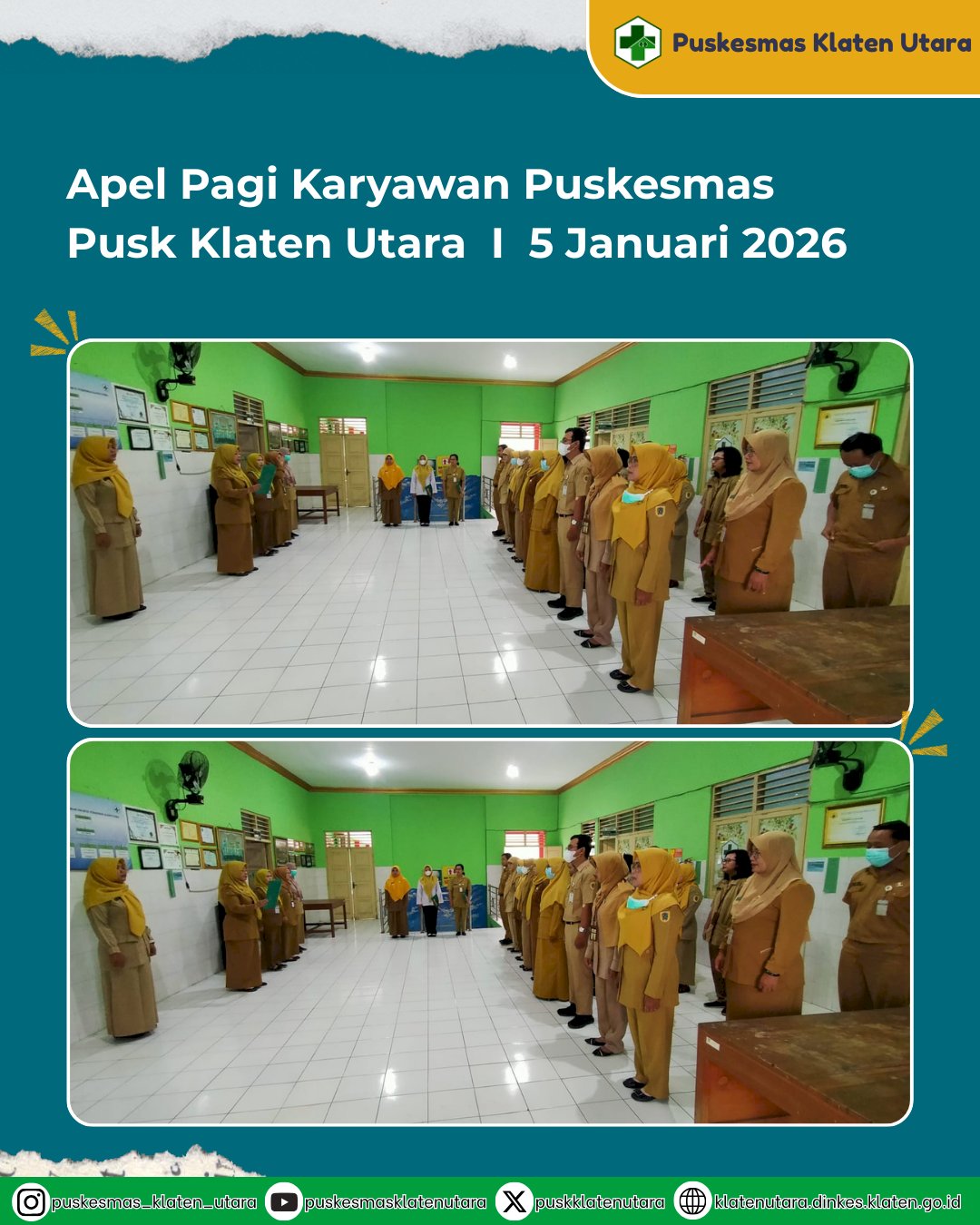 Kegiatan Puskesmas Klaten Utara Periode 2–10 Januari 2026