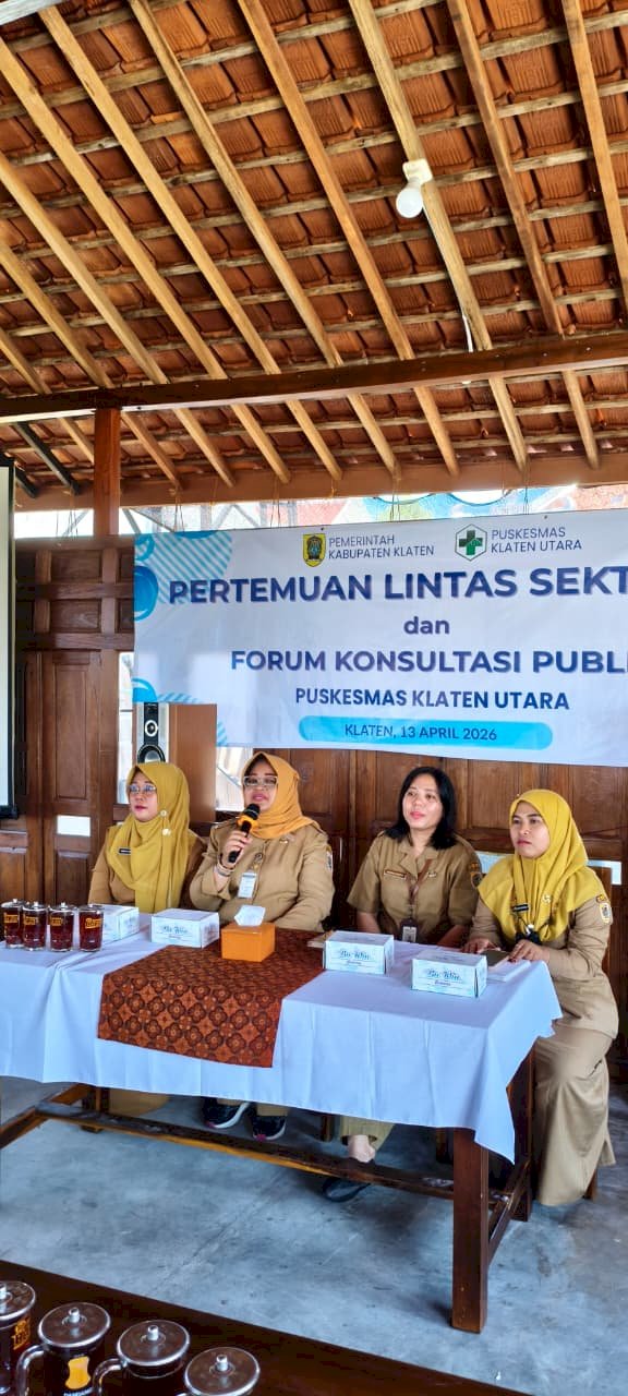 Forum Konsultasi Publik bersama Lintas Sektoral Kecamatan Klaten Utara