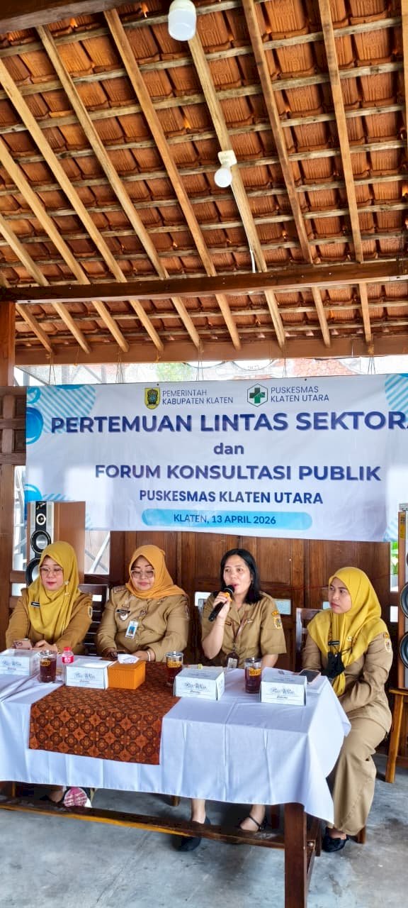 Forum Konsultasi Publik bersama Lintas Sektoral Kecamatan Klaten Utara