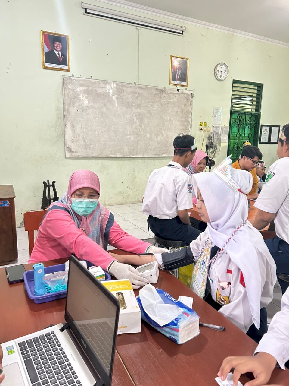 Kegiatan CKG di SMA N 3 Klaten