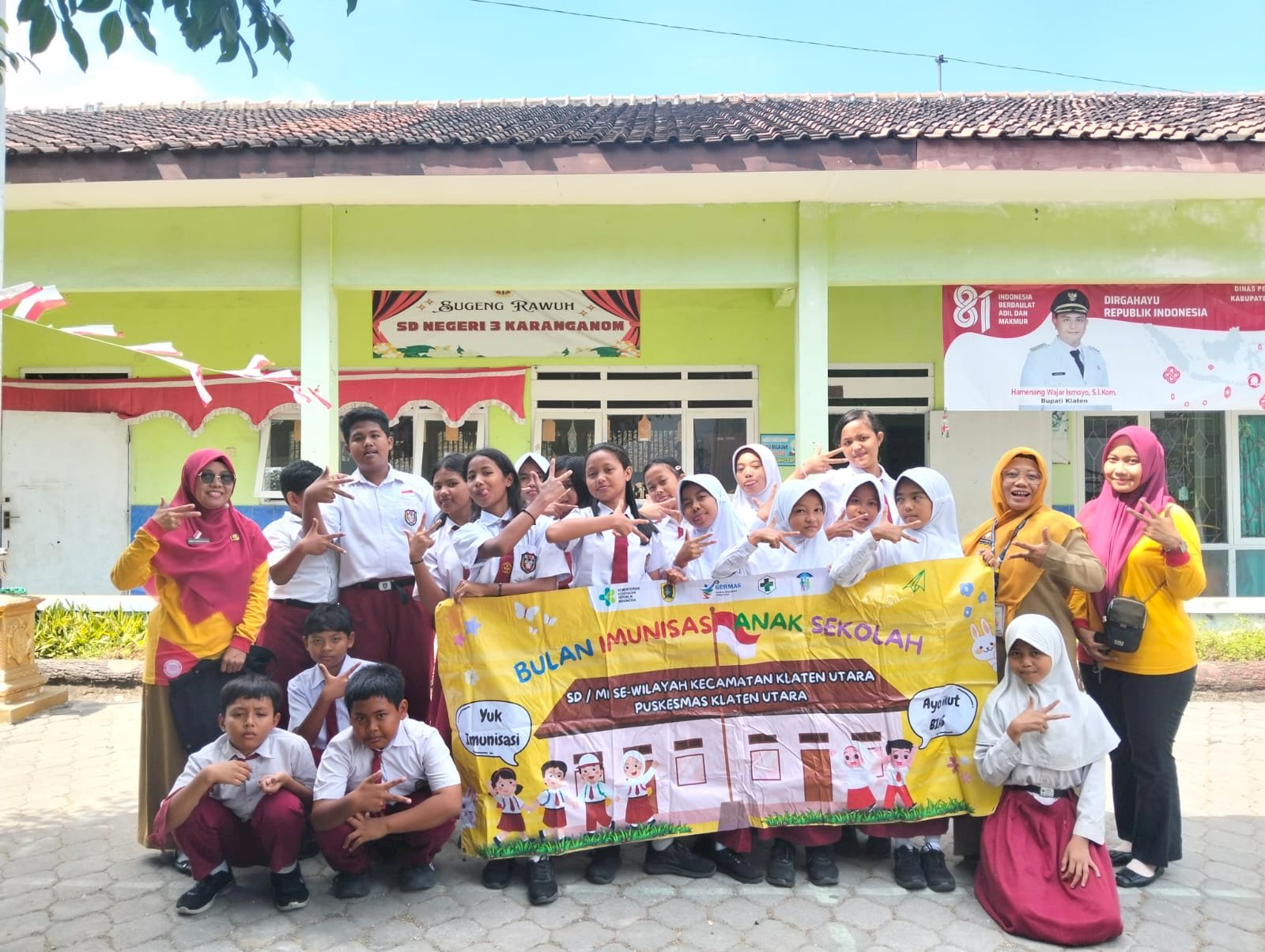 Kegiatan BIAS dan CKG di SD N 3 Karanganom