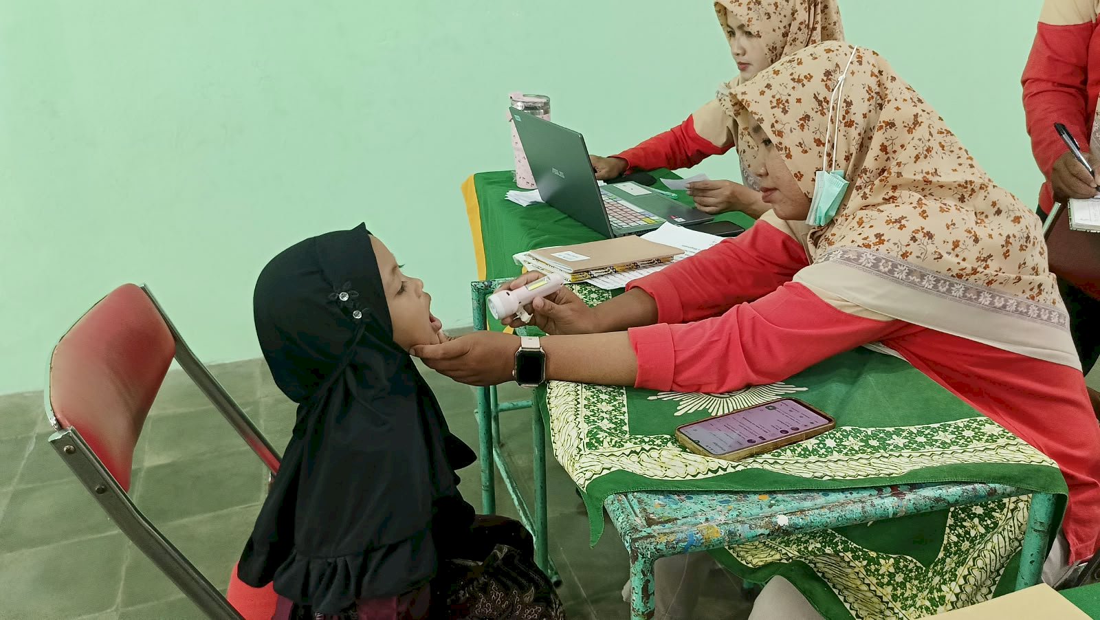 Cek Kesehatan Gratis di TK ABA 3 Barenglor